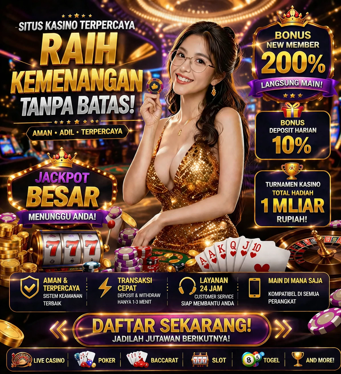 Roleta e blackjack cc77